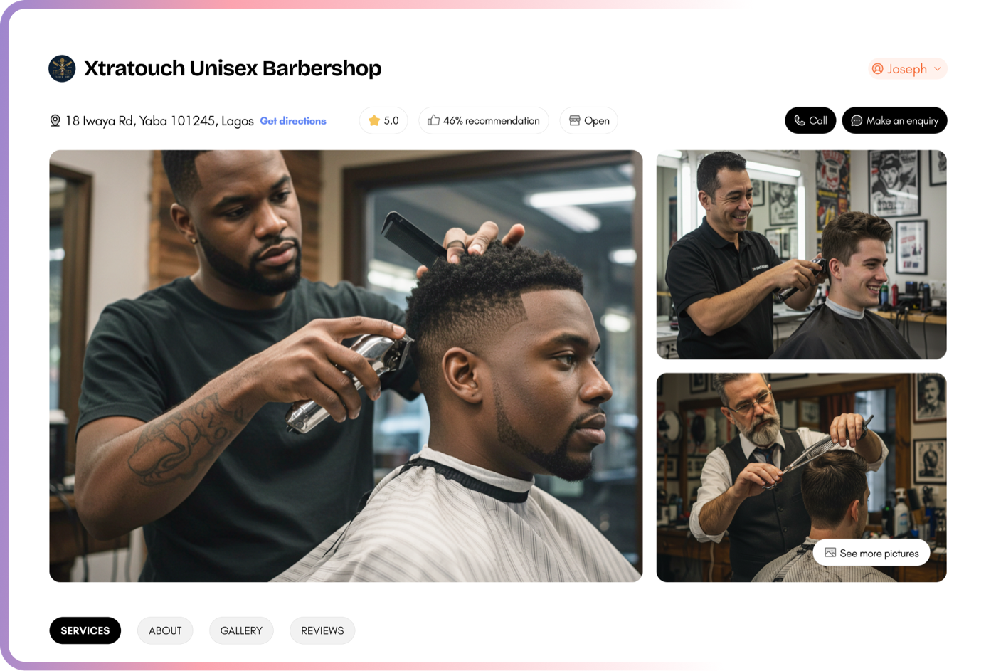 Zirro bookings dashboard